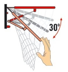 Sport-Thieme® "Premium" Folding Basketball Hoop Sport-Thieme® "Premium" Folding Basketball Hoop