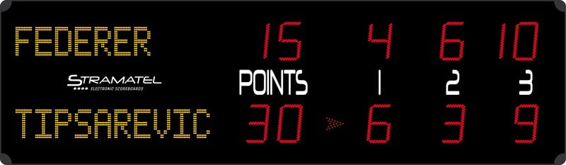 Stramatel “RT Alpha” Tennis Scoreboard Stramatel “RT Alpha” Tennis Scoreboard