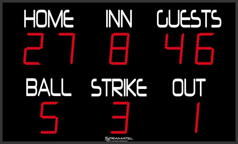 Stramatel "FBB" Baseball Scoreboard Stramatel "FBB" Baseball Scoreboard