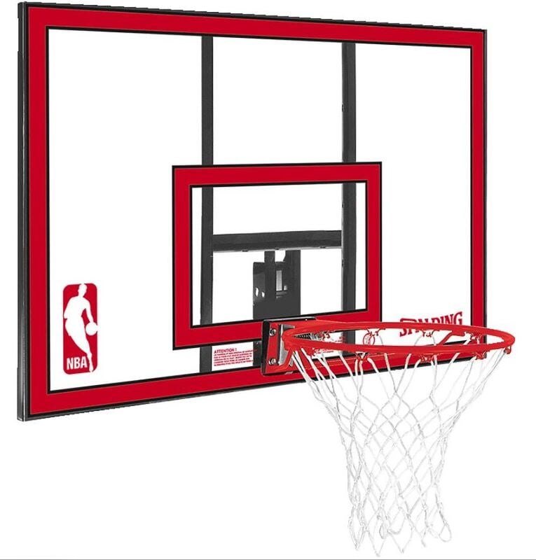 Spalding® “NBA Polycarbonate Backboard” Basketball Wall Unit