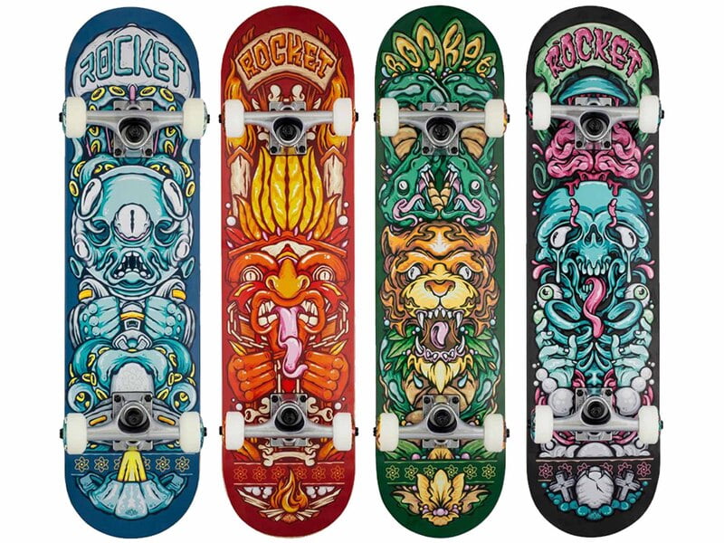 Rocket Complete Skateboard Pile-up Rocket Complete Skateboard Pile-up