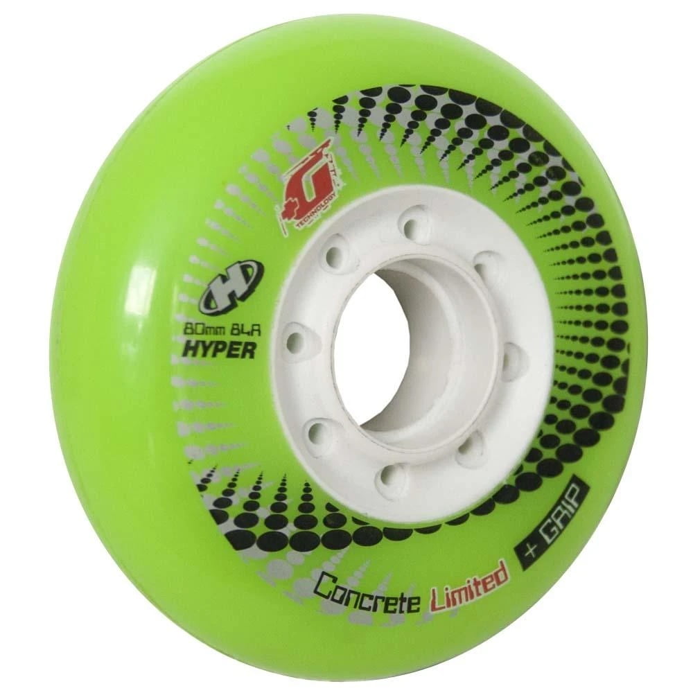 HYPER CONCRETE +G LTD NEON GREEN WHITE 4 PACK 80 mm 84A